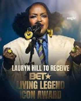 <B>LAURYN HILL TO RECEIVE THE LIVING LEGEND ICON AWARD AT THE "BET AWARDS" AIRING JUNE 28 AT 8 P.M.</B>