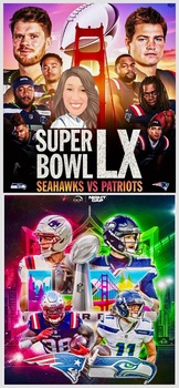 <b> SUPER BOWL LX FEATURING THE PATRIOTS AND SEAHAWKS KICKS OFF FEB. 8 ON NBC</b>